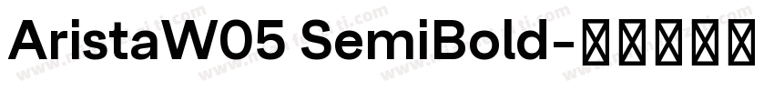 AristaW05 SemiBold字体转换